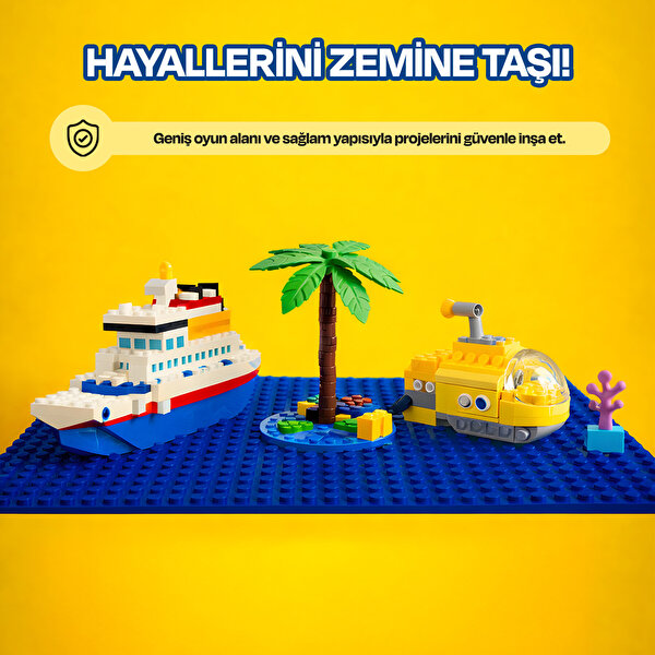 Esnek Blok Zemin 20x20 Cm Mavi