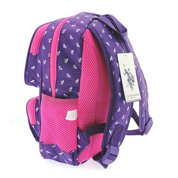 Polo Mor Çiçekli Anaokul Çantası 49484