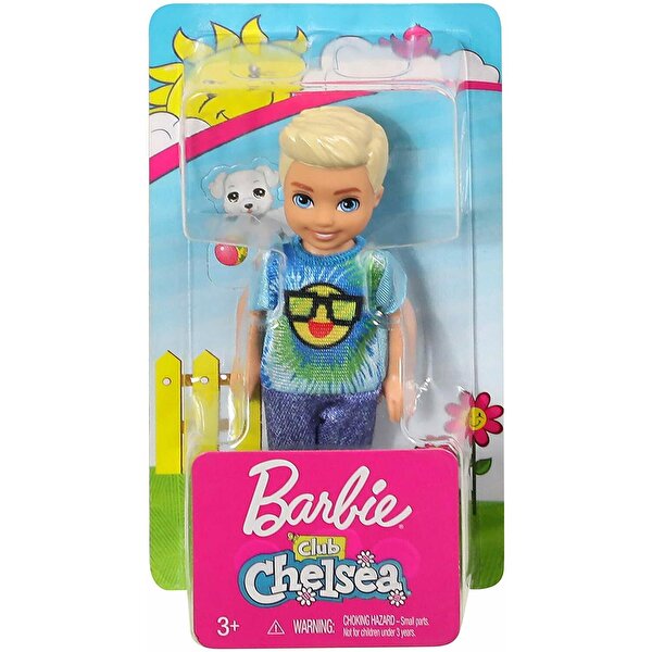 Barbie Chelsea Emoji Desenli Tişörtlü Erkek Bebek FRL83