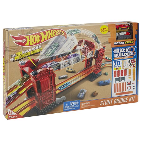 Hot Wheels Track Builder Bloklu Köprü Macerası Yarış Seti