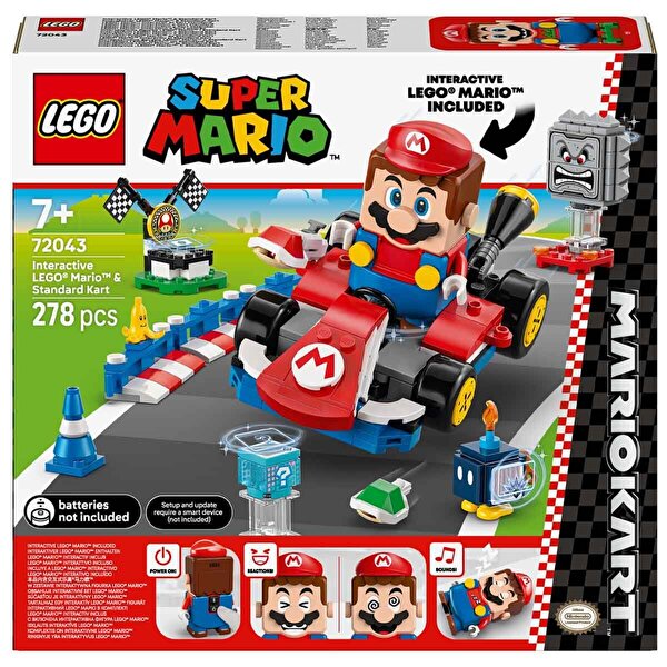 LEGO Super Mario Mario Kart – İnteraktif LEGO Mario ve Standard Kart 72043