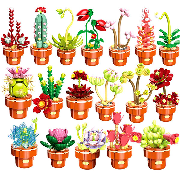 Mega Bitki Çiçekleri Sukulent 152 Parça