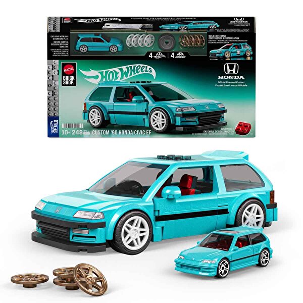 Hot Wheels Brick Speed Serisi Custom '90 Honda Civic  Araba 248 Parça JHF62