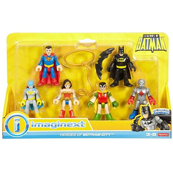 Imaginext DC Super Friends Batman Efsane Karakterler 6'lı Figür Seti Kahramanlar FGC44