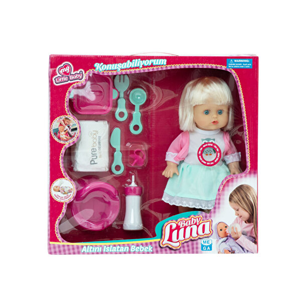 Baby Luna Altını Islatan Yemek Setli̇ Bebek Baykuşlu Elbi̇se