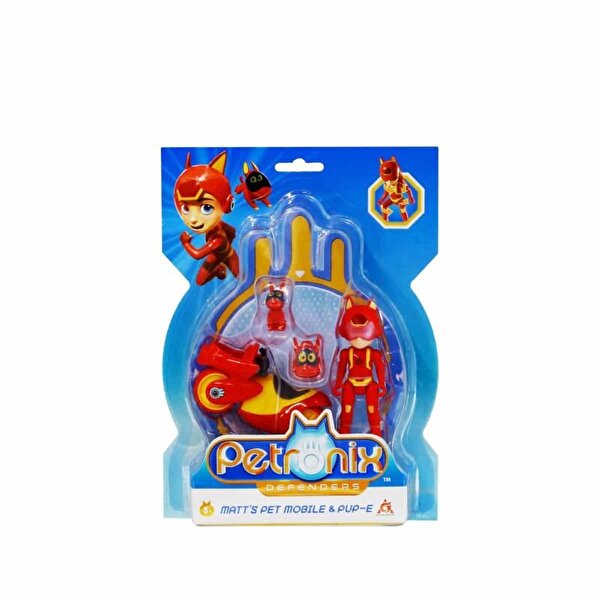 Petronix Savunucuları Matts'in Pet Mobi̇le Ve Pup-e Hareketli̇ Aksi̇yon Fi̇gürü
