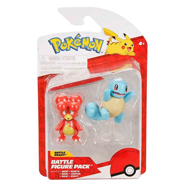 Pokemon Battle Fi̇gürler Magby ve Squirtle