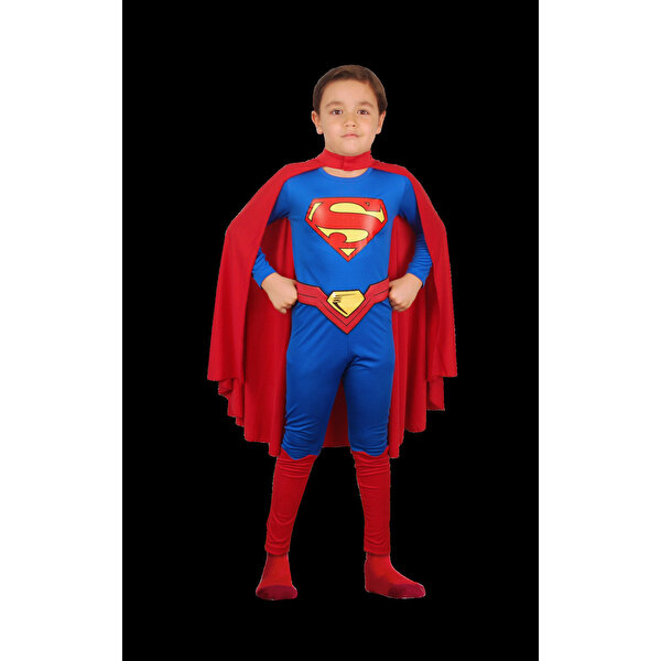 Superman Basic Kostüm 7-9 Yaş