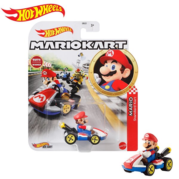 Hot Wheels Mario Kart Karakter Araçlar Mario GBG26