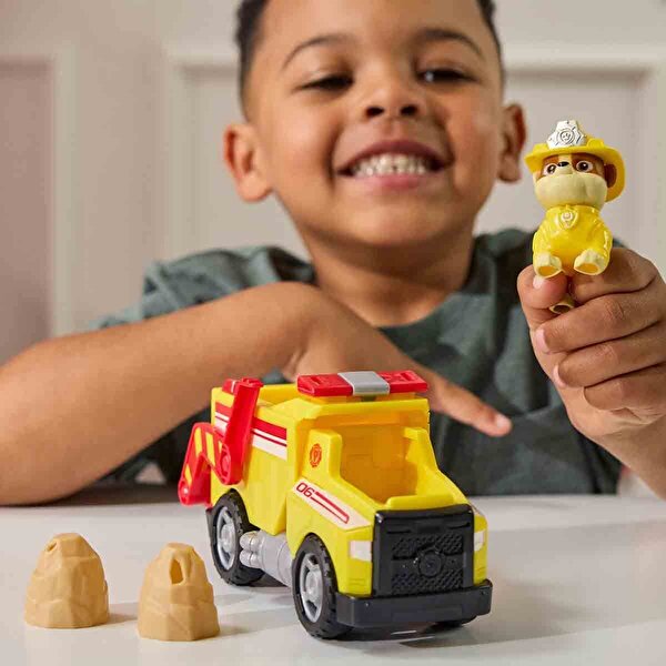 Paw Patrol Fire Rescue Figür ve Kurtarma Aracı Rubble