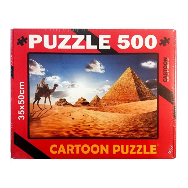 Cartoon Puzzle 500 Parça Piramitler