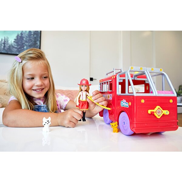 Barbie Chelsea İtfaiye Aracı Oyun Seti HCK73