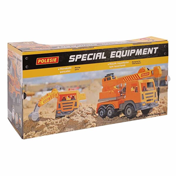 Polesie Prestij Kırmızı Kasalı Sarı Kamyonet