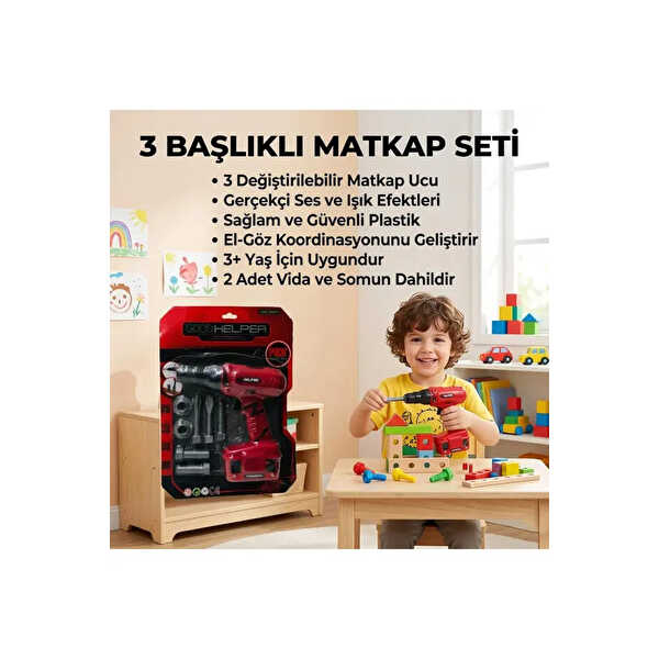 Pille Çalışan Matkap Seti