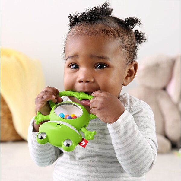 Fisher Price Sevimli Dostlar Dişlik ve Çıngıraklar Kurbağa (GGF03)