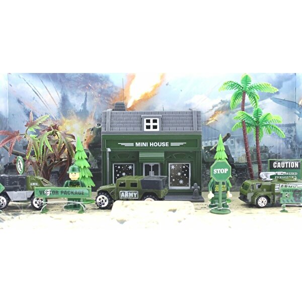 Aksesuarlı Metal Asker Seti