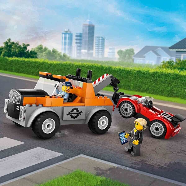 LEGO City Çekici Kamyon ve Spor Araba Tamiri 60435