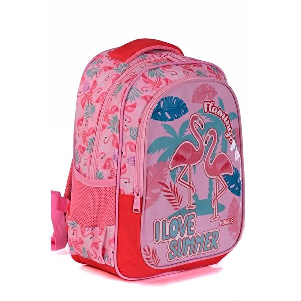 Muggle Flamingo Rose İki Bölmeli İlkokul Çantası