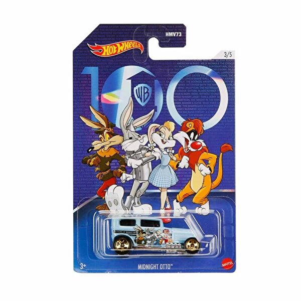 Hot Wheels Warner Bros 100. Yıl Temalı Arabalar Midnight Otto HLK30