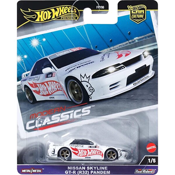 Hot Wheels Car Culture Premium Arabalar Nissan Skyline GT-R (R32) Pandem HRV68