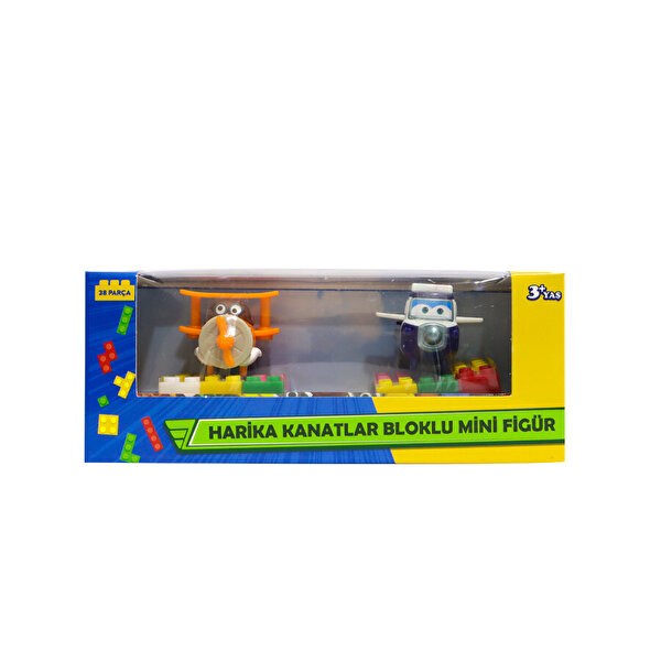 Harika Kanatlar Bloklu Mini Figür Paul ve Albert 2'li Set