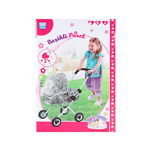 Babydoll My Love Beşikli Puset Gri