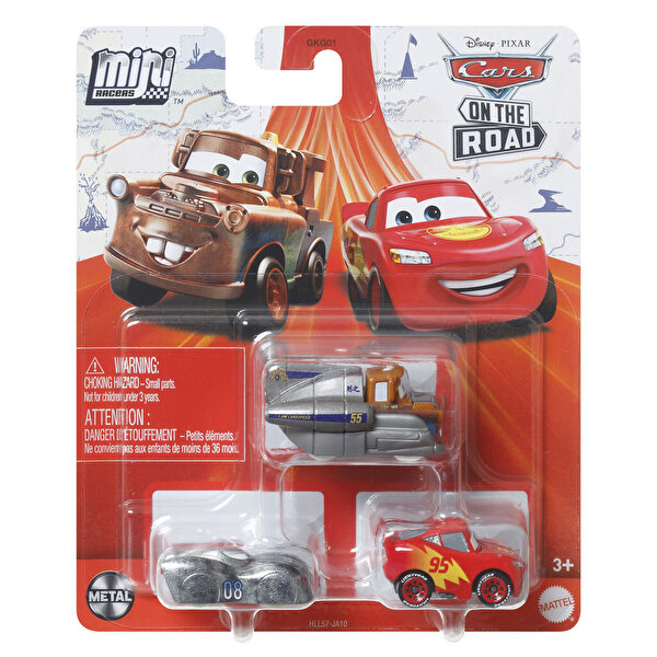 Cars Mini Karakter Arabalar Üçlü Paket HLL57