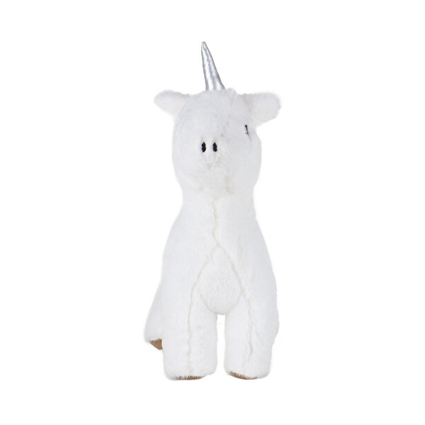 Valeria Unicorn Beyaz Kahverengi Ayaklı Peluş