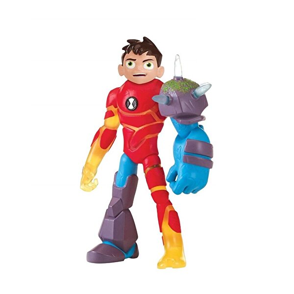 Ben 10 Aksiyon Figürler S1W8 Omni Glitch Heroes Ben Heatblast Shockrock