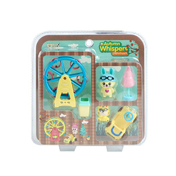 Sevimli Kedi Lunaparkı Mavi Şapkalı Tavşan HY-078B