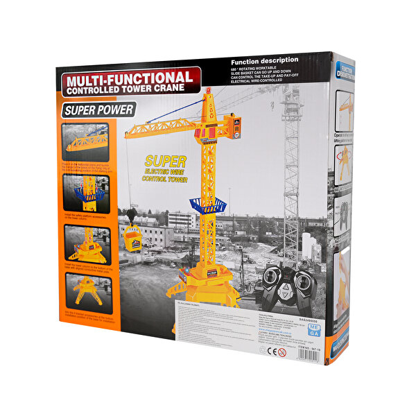 Sesli ve Işıklı Kablo Kumandalı Çok Fonksiyonlu Kule Vinç