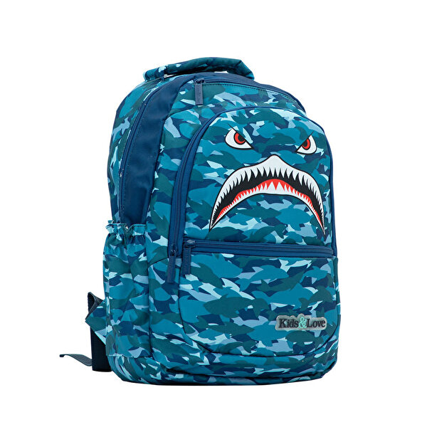 Kaukko Kids Love Square Shark Sırt Çantası