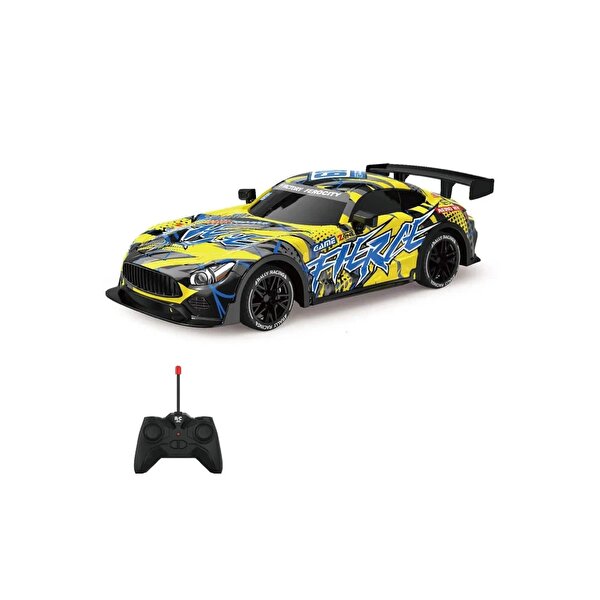 1:18 Fierce Kumandalı Full Fonksi̇yon Işıklı Araba Sarı