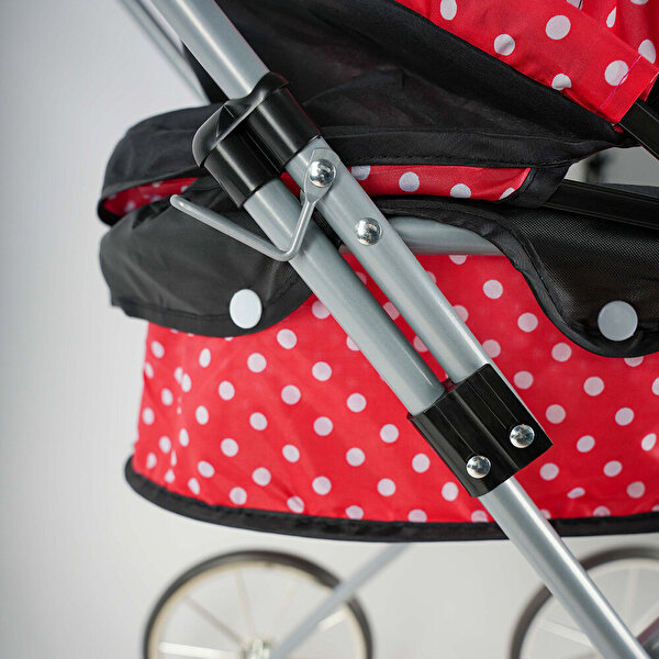 Gümüş Tekerlekli Beşikli Puset