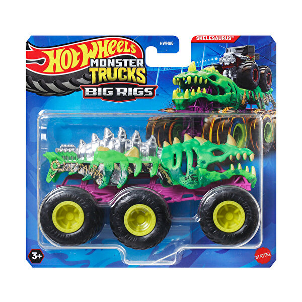 1:64 Hot Wheels Monster Trucks Arabalar Skelesaurus JCH42