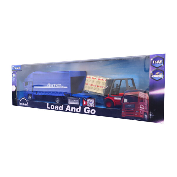 Teama 1:48 Man Yükleyici Araç Seti Mavi