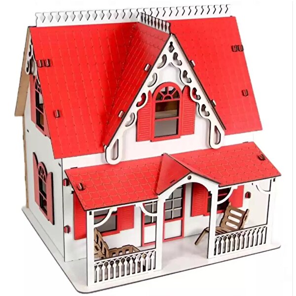 Ahşap Kırmızı Villa Ev