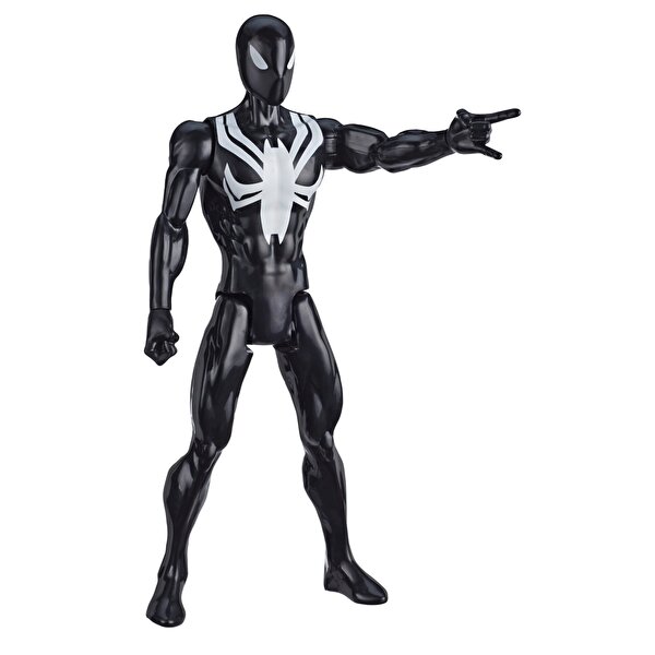 Spider-man Titan Hero Web Warriors Black Suit Spider-man Figür E8523