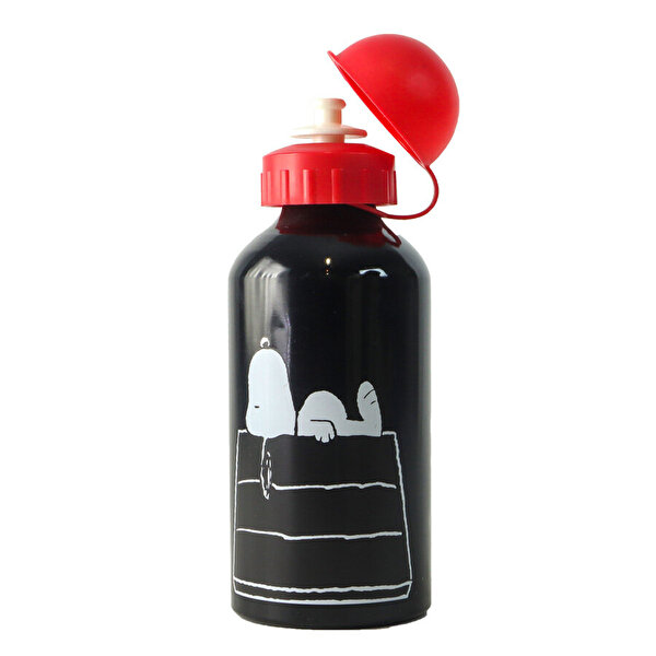 Snoopy 500ml Kırmızı Kapaklı Matara