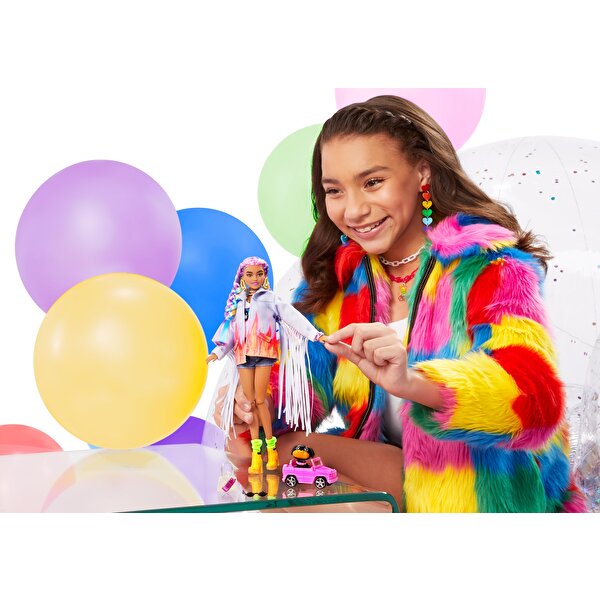 Barbie Extra Rengarenk Saçlar Bebeği GRN29