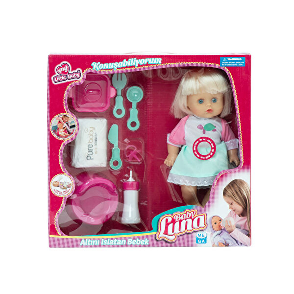 Baby Luna Altını Islatan Yemek Setli̇ Bebek Kaplumbağalı Elbi̇se