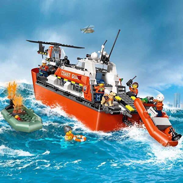 LEGO City Sahil Güvenlik Kurtarma Botu ve Helikopteri 60504