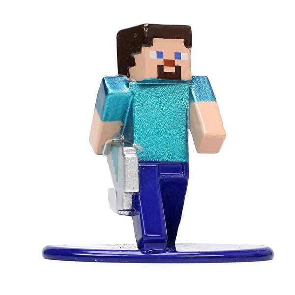 Minecraft Nano Tekli Metal Figür Steve-Iron Pıckaxe