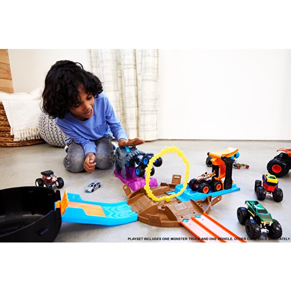 Hot Wheels Monster Trucks Fırlatıcılı Oyun Seti Mega Wrex GVK00