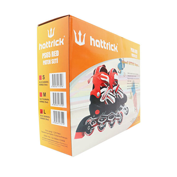 Hattrick PT 65 Kırmızı Paten L 38-41