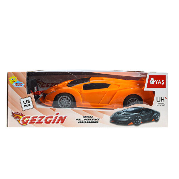 1:18 Ölçekli Şarjlı Full Fonksiyon Turuncu Gezgin Araba