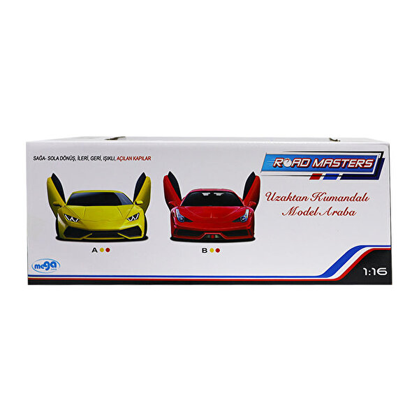 1:16 U.K Fantastik Araba Şarjlı Kırmızı Ferrari