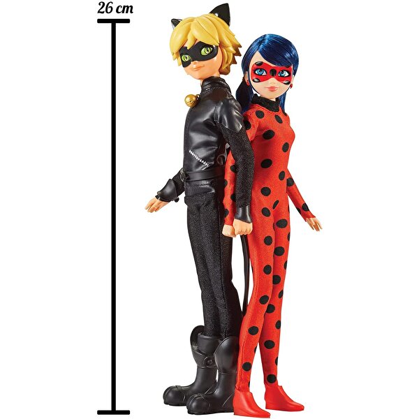 Miraculous Ladybug ve Cat Noir 2'li Paket 26 cm.