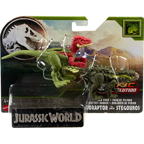 Jurassic World Tehlikeli Dinozor Eoraptor vs Stegourus HTK47