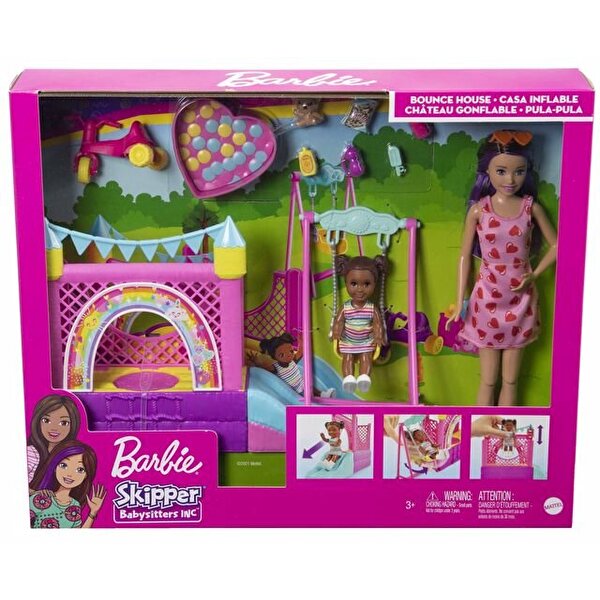 Barbie Bebek Bakıcısı Skipper Oyun Evi Seti HHB67
